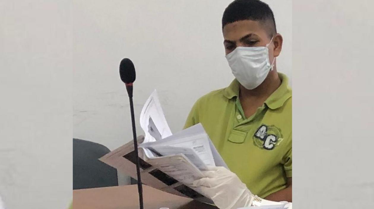 Jesús David Seña Romero, capturado en la investigación por el homicidio de tres personas en Nueva Colombia.