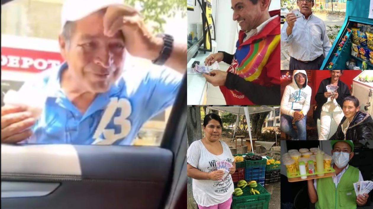 Varios de los beneficiados.