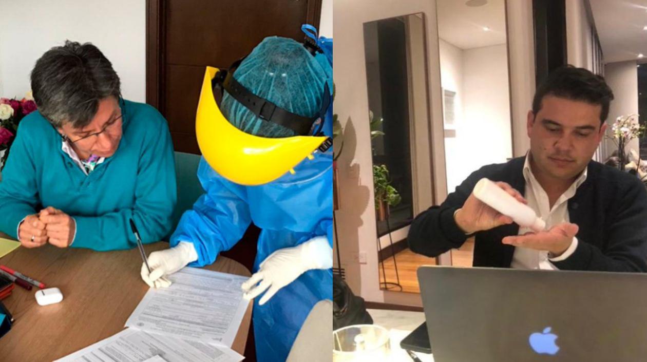 Alcaldesa de Bogota y Gobernador de Cundinamarca.