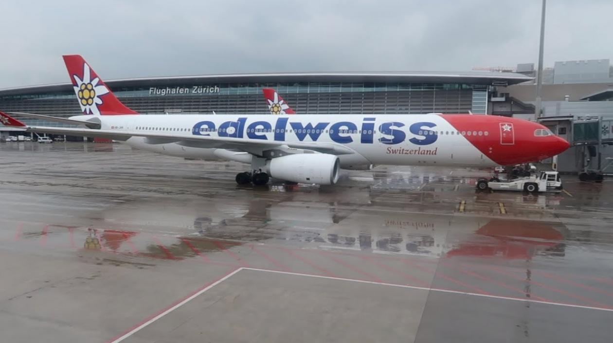 Edelweiss Airlines hará el vuelo chárter.