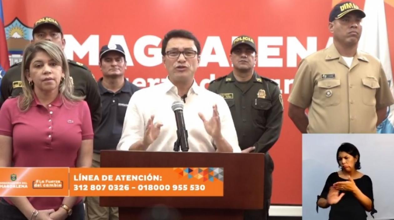 Declaración del Gobernador del Magdalena.
