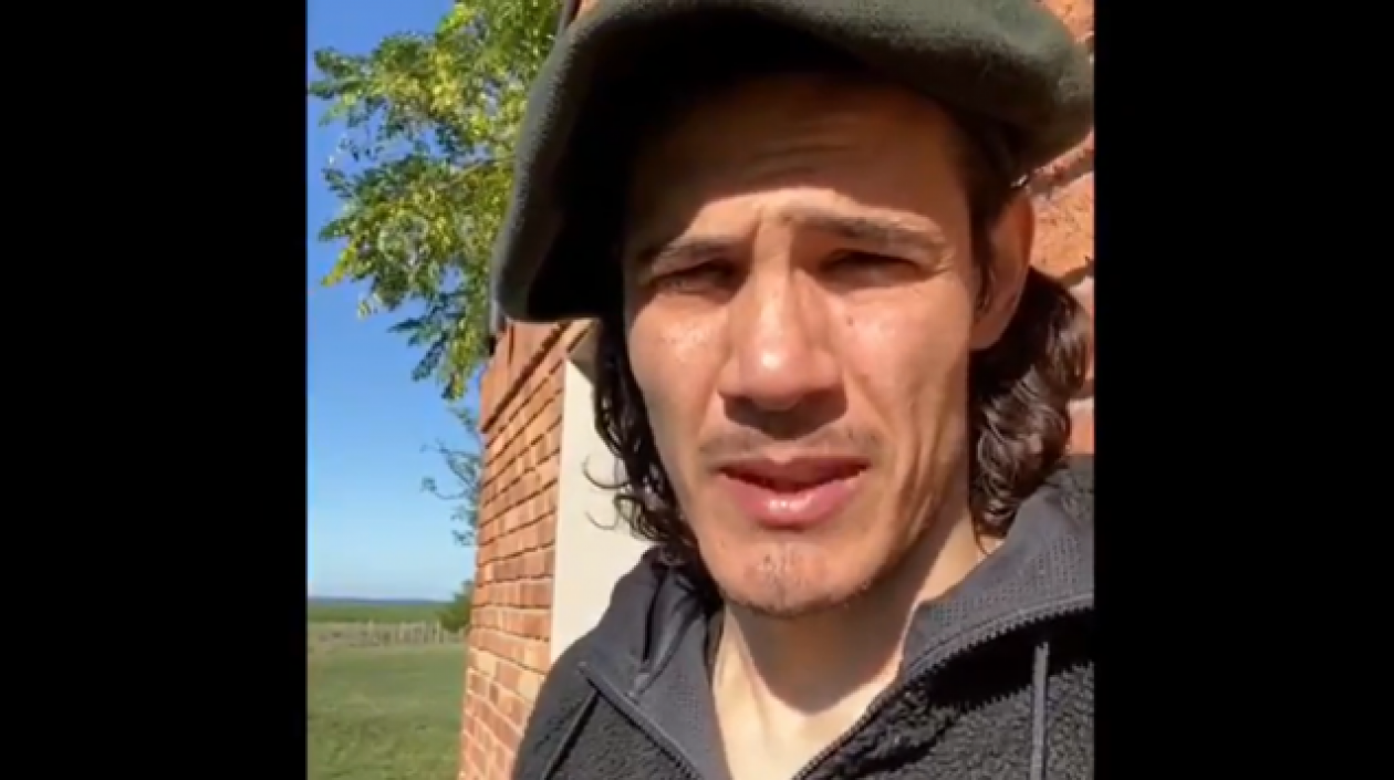 El delantero Edinson Cavani.