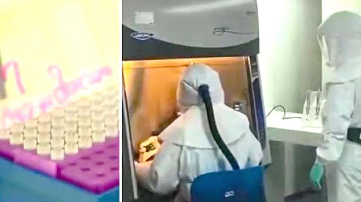 Laboratorio para diagnósticos de Covid-19.