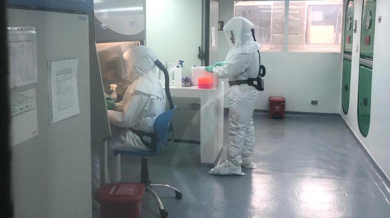 Laboratorio para diagnósticos de Covid-19.