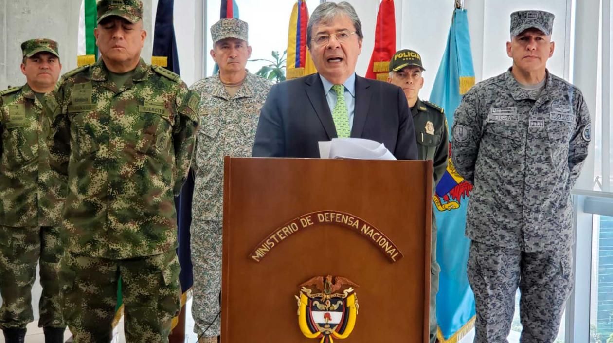 El Ministro de Defensa, Carlos Holmes Trujillo.