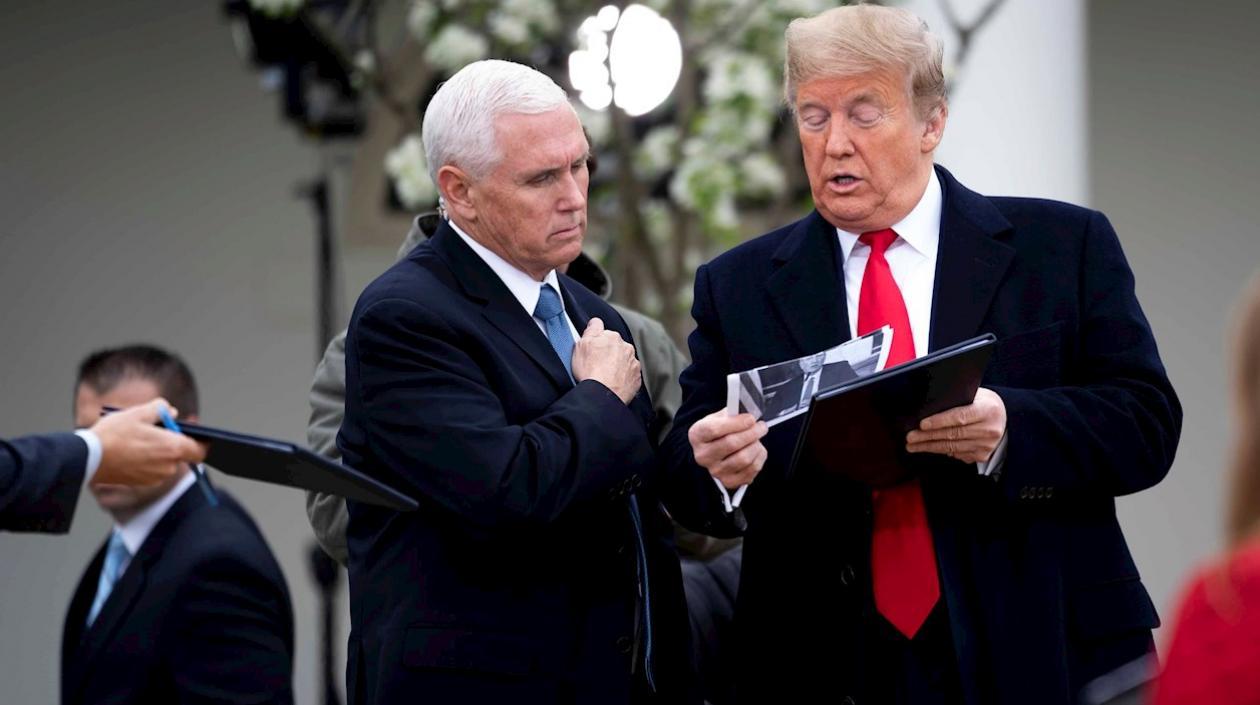Mike Pence y Donald Trump.