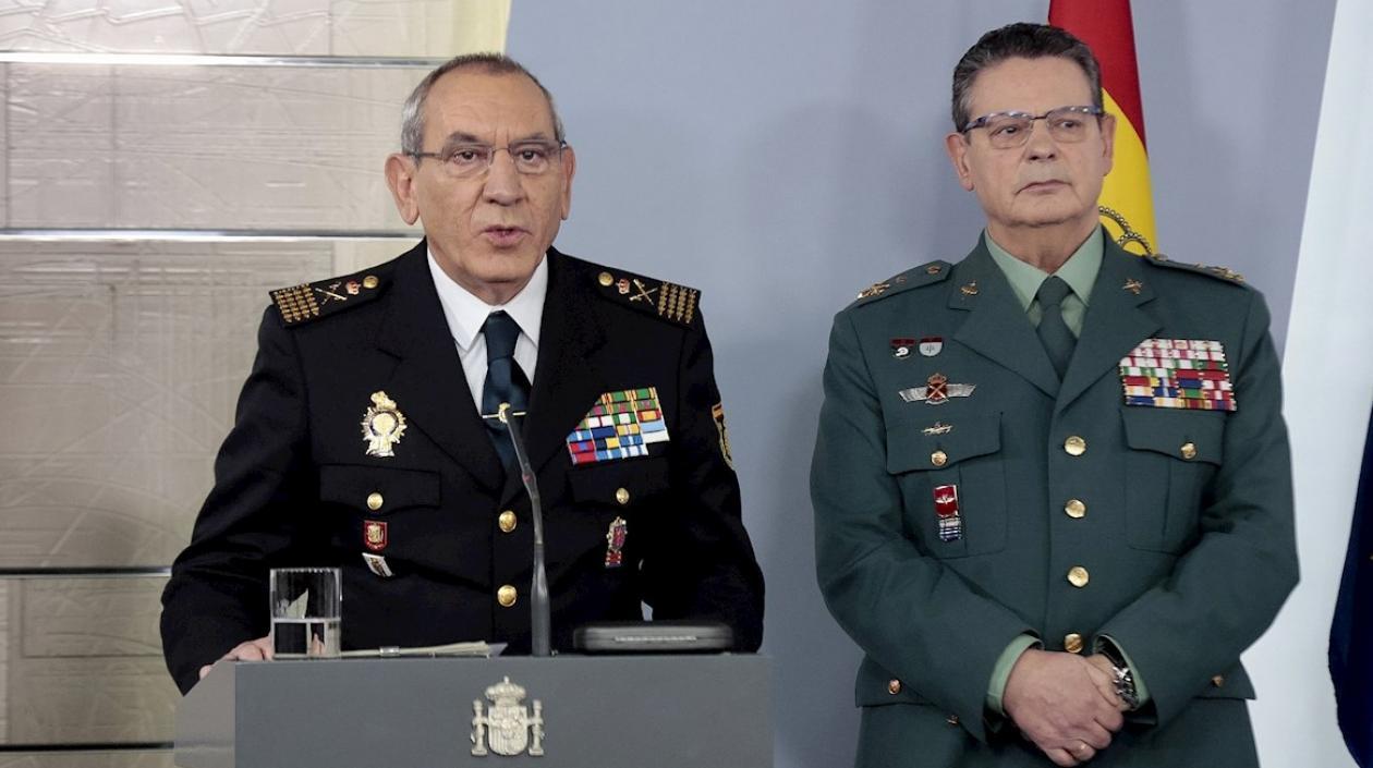 El director operativo adjunto de la Policía Nacional y el director operativo adjunto de la Guardia Civil.