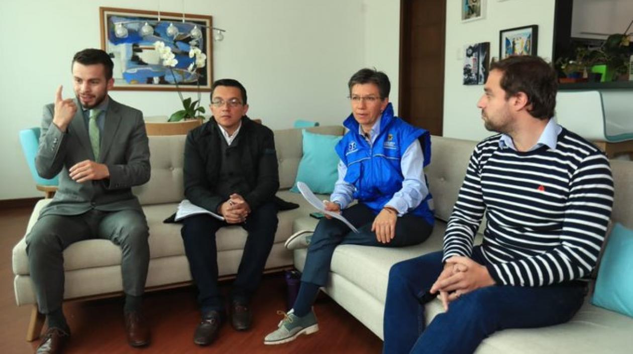 Claudia López, en un Facebook Live, este miércoles.