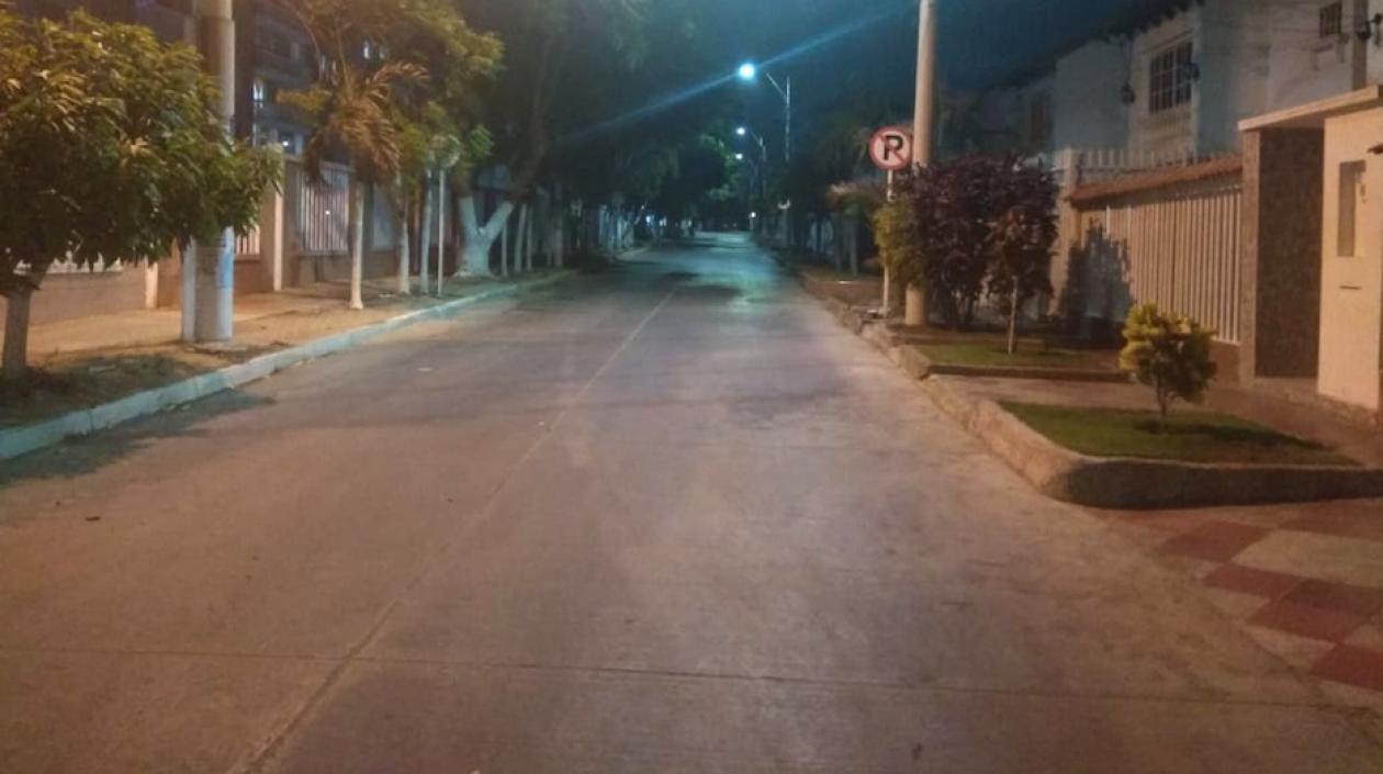 Calles desoladas acatando el llamado.