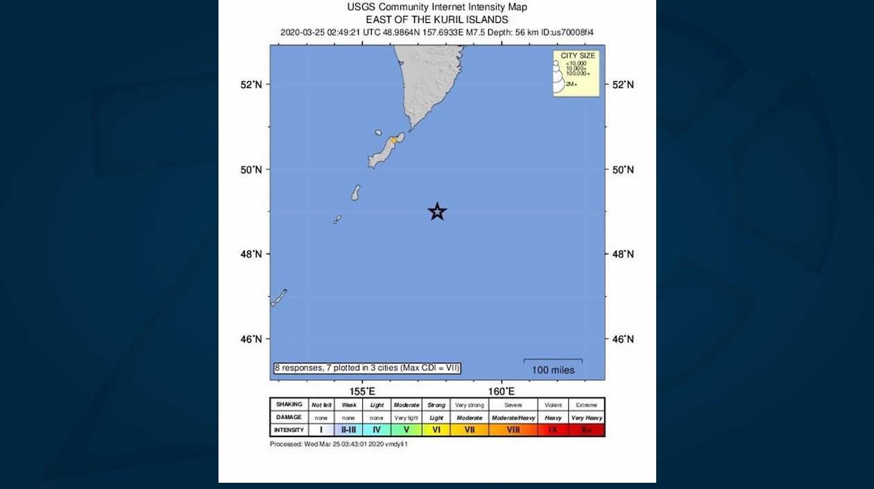 Epicentro del evento.