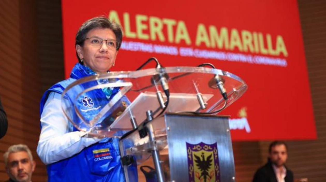 La Alcaldesa de Bogotá, Claudia López.