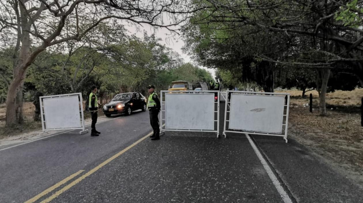 La Policía tiene controles en las diferentes vías del departamento.