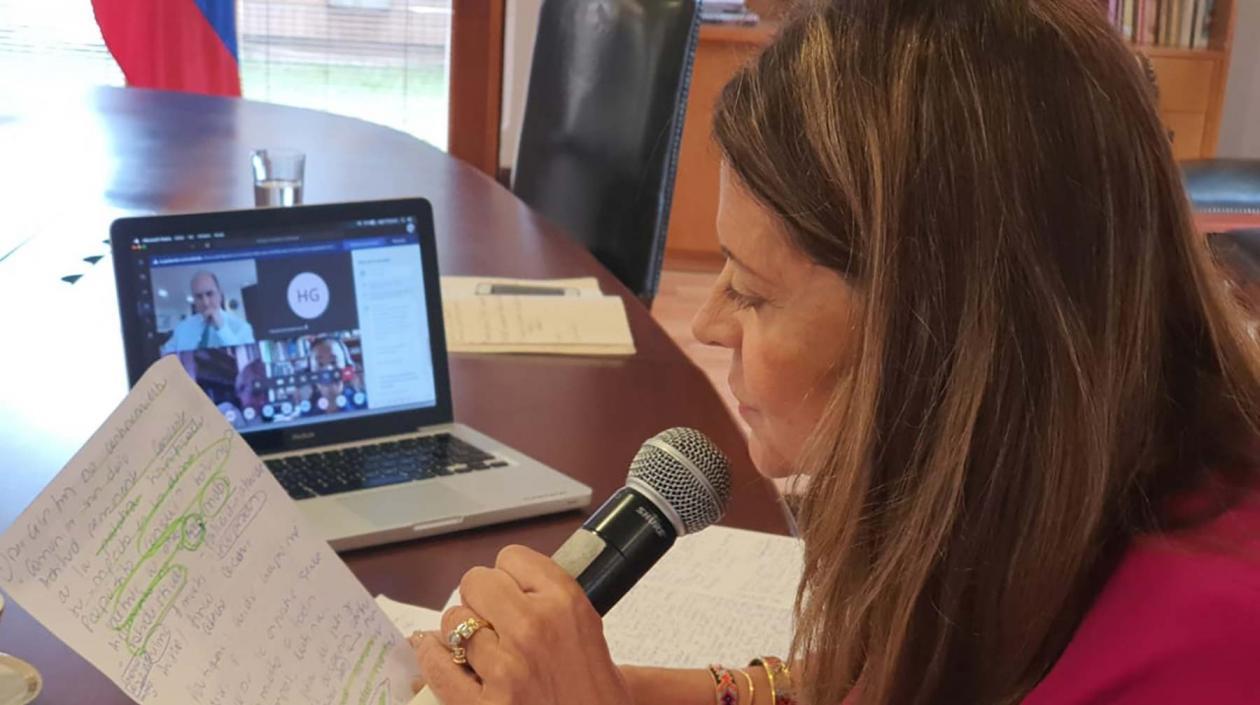 Vicepresidenta Marta Lucía Ramírez.