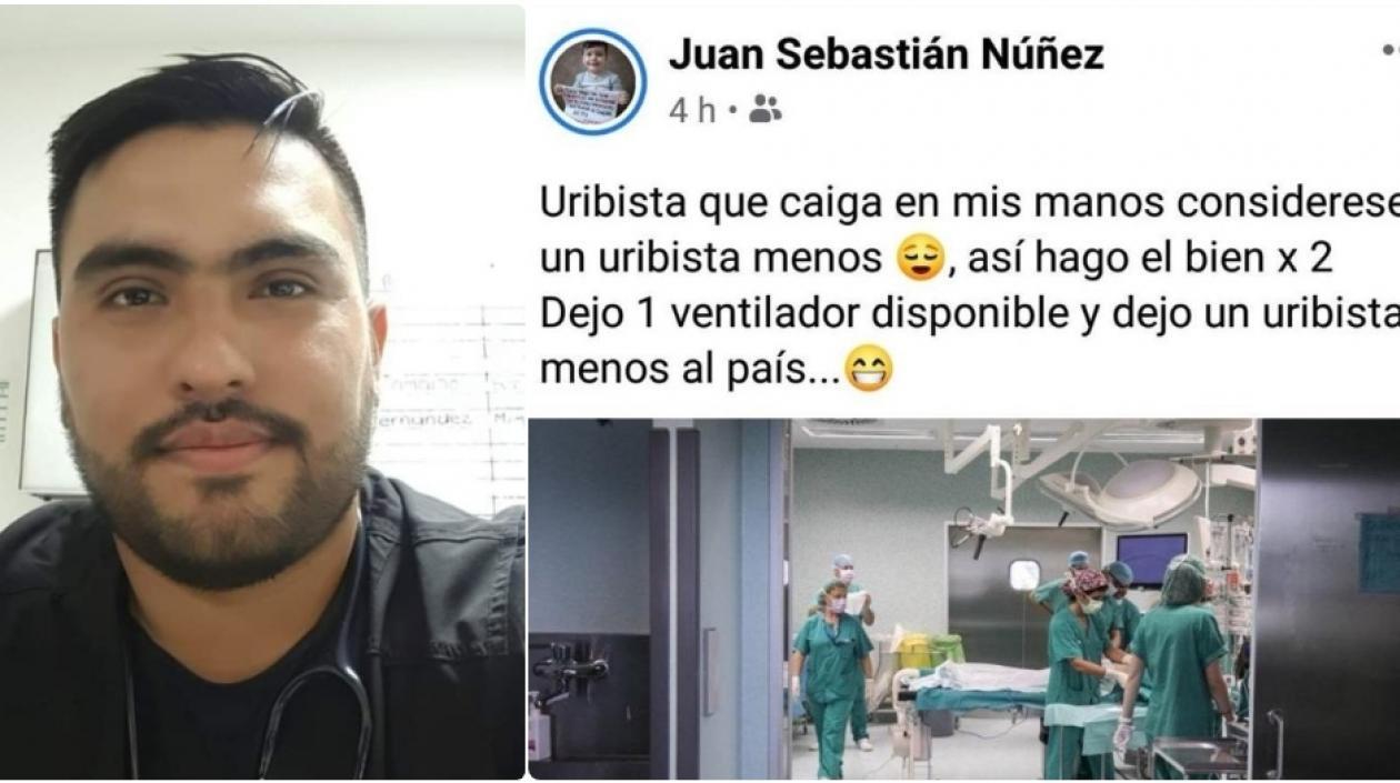 El médico publicó el post en su Facebook y luego cerró sus cuentas de redes sociales.