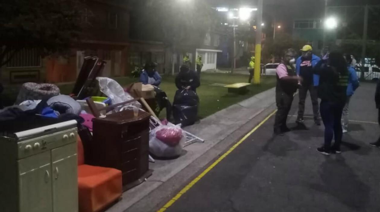 Lugar donde fueron auxiliados por vecinos.