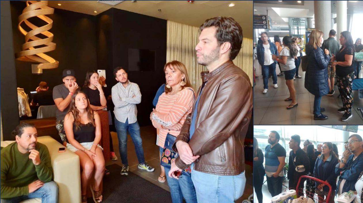 Foto de las reuniones entre delegados de la Embajada de Chile en Colombia y los afectados.