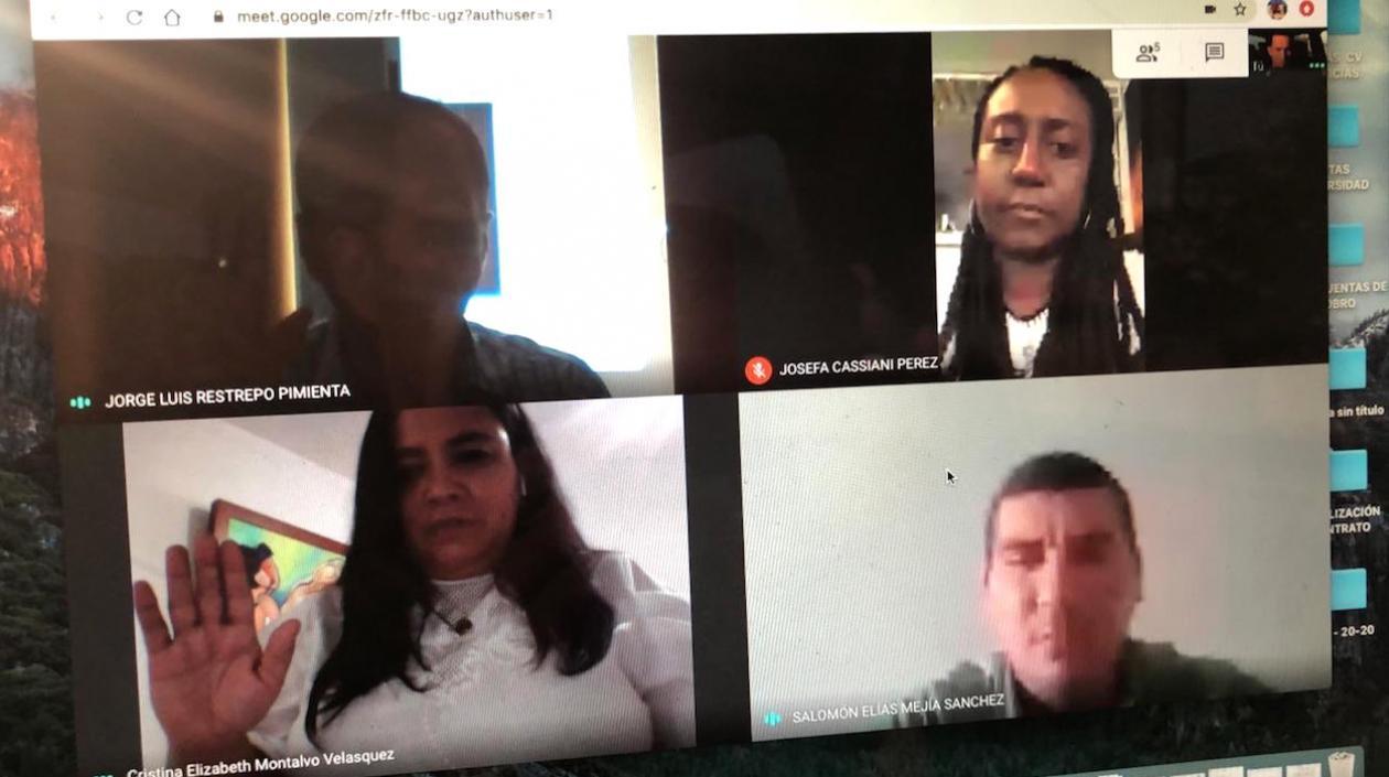 Posesión virtual de Cristina Elizabeth Montalvo Velásquez.