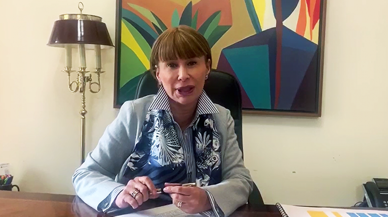 Alicia Arango, ministra del Interior.
