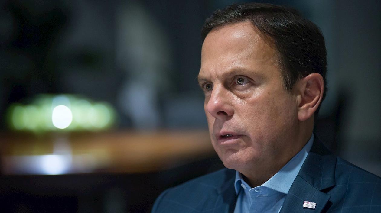 El gobernador del estado de São Paulo, João Doria, habla en etrevista con Efe.