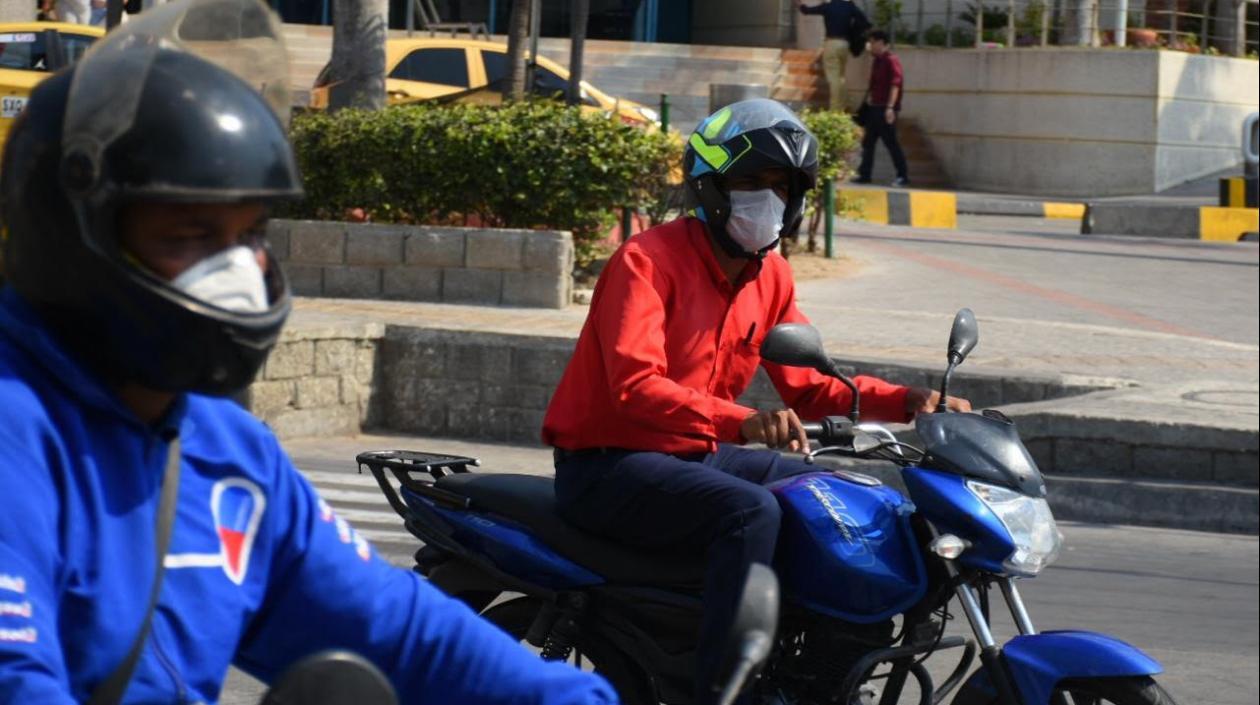 Calle de Barranquilla en tiempo de coronavirus.