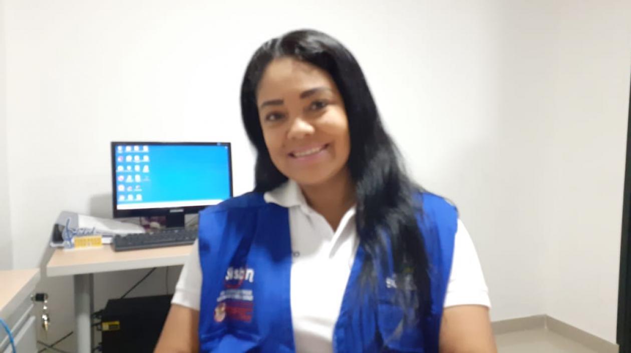 Jefa de la Oficina del Sisbén de Soledad, Dreynner Barraza Rosales.