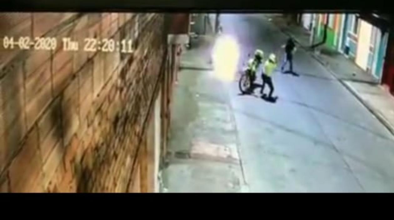 Balacera en Bogotá.