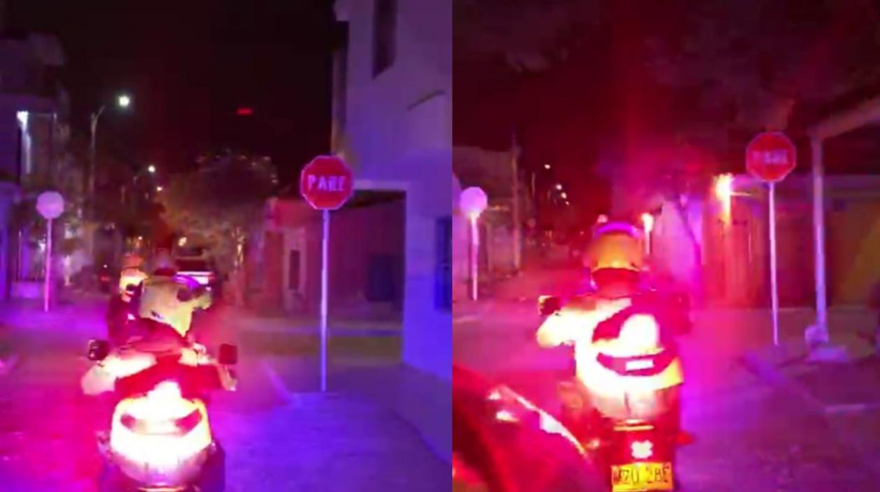 Caravana de la Policía.