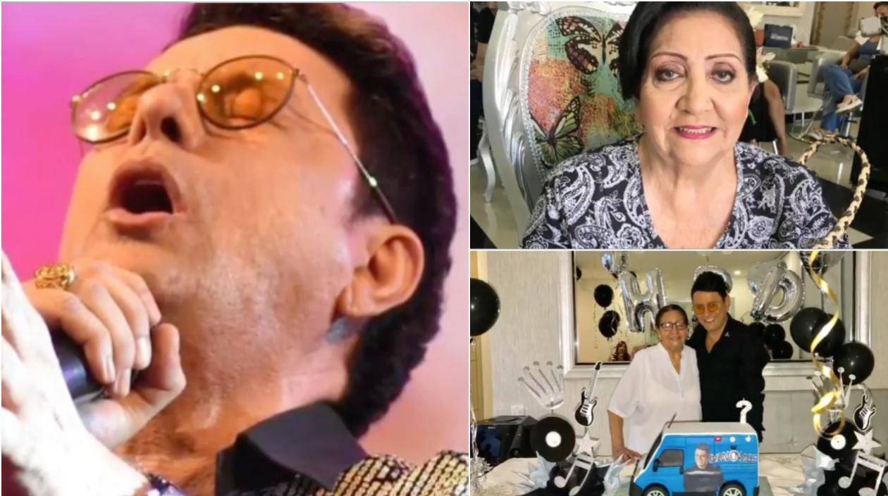 Iván Ovalle y su mamá.