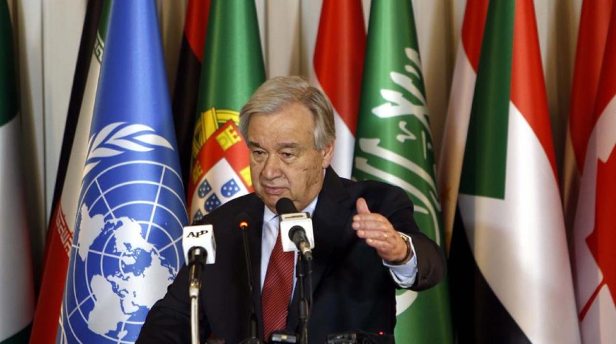 El secretario general de la ONU, António Guterres.