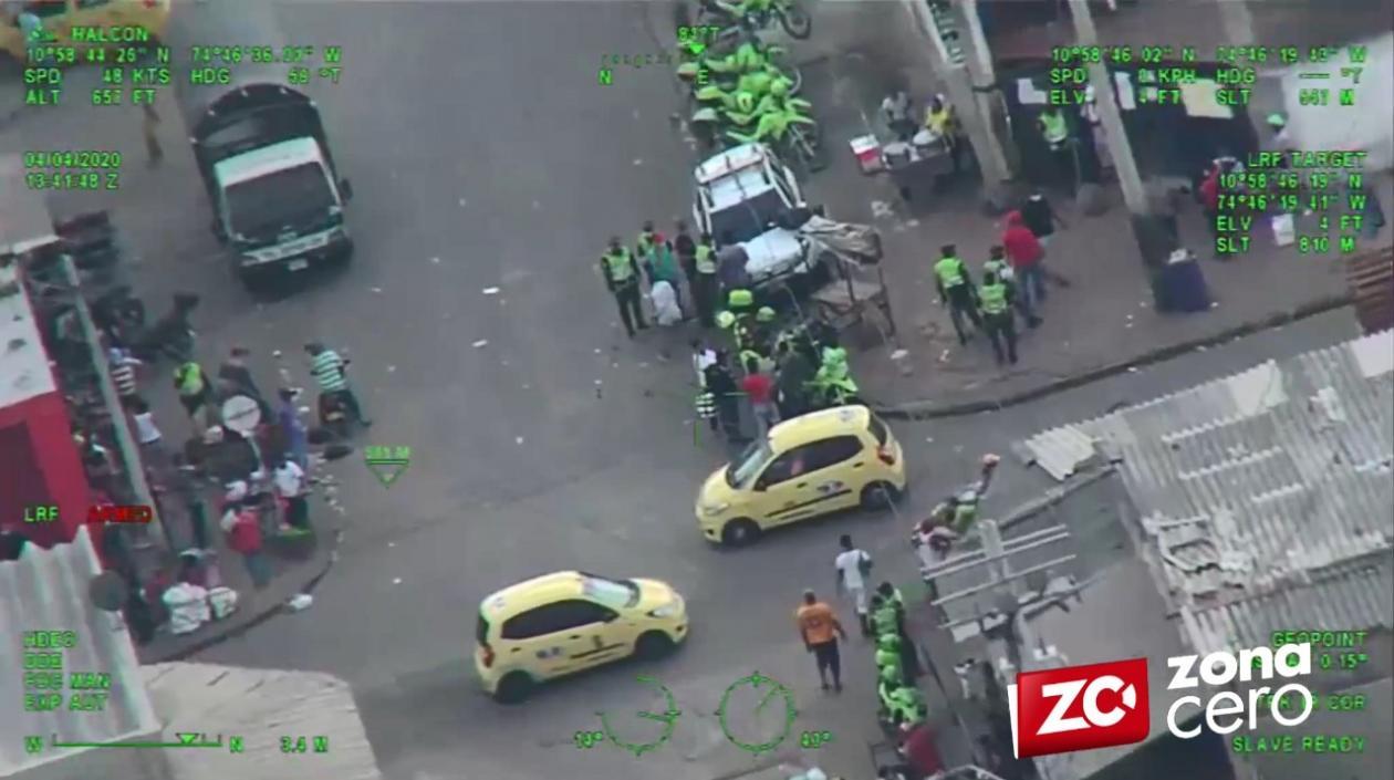 Operativo de la Policía.