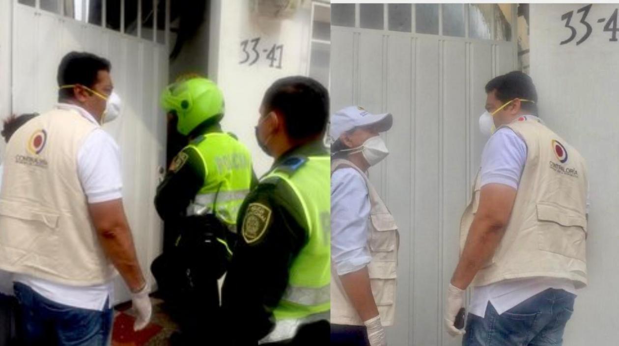 Visita de la Contraloría a una de las sedes de la fundación, en Barranquilla.