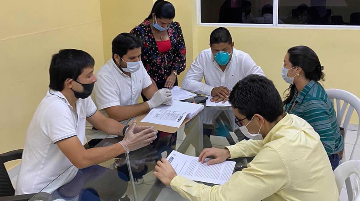 Visita de la Contraloría a la Alcaldía de Malambo dándole un plazo para que entregue la información.