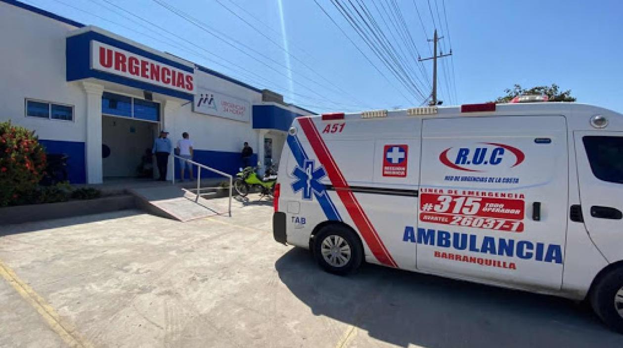 El presunto delincuente fue llevado en primera instancia por la Policía al centro de salud Agrupasalud.