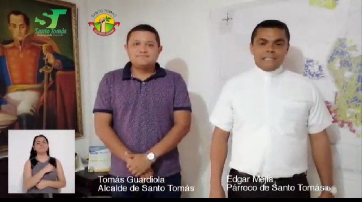 Alcalde y Párroco de Santo Tomás.