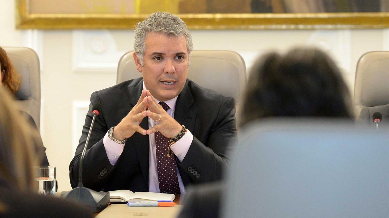 Iván Duque, presidente de Colombia.