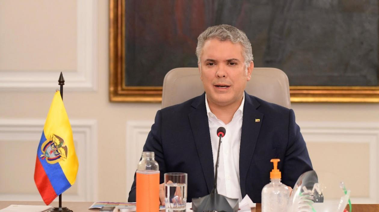 El Presidente Iván Duque, este miércoles.