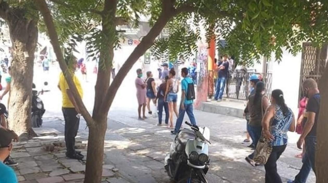 Una calle de Baranoa.