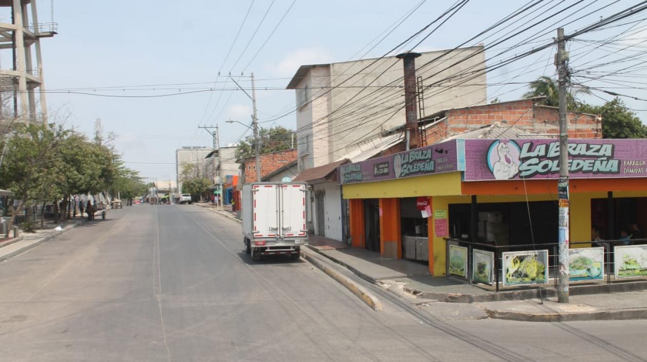Así está la carrera 19 en plena cuarentena.