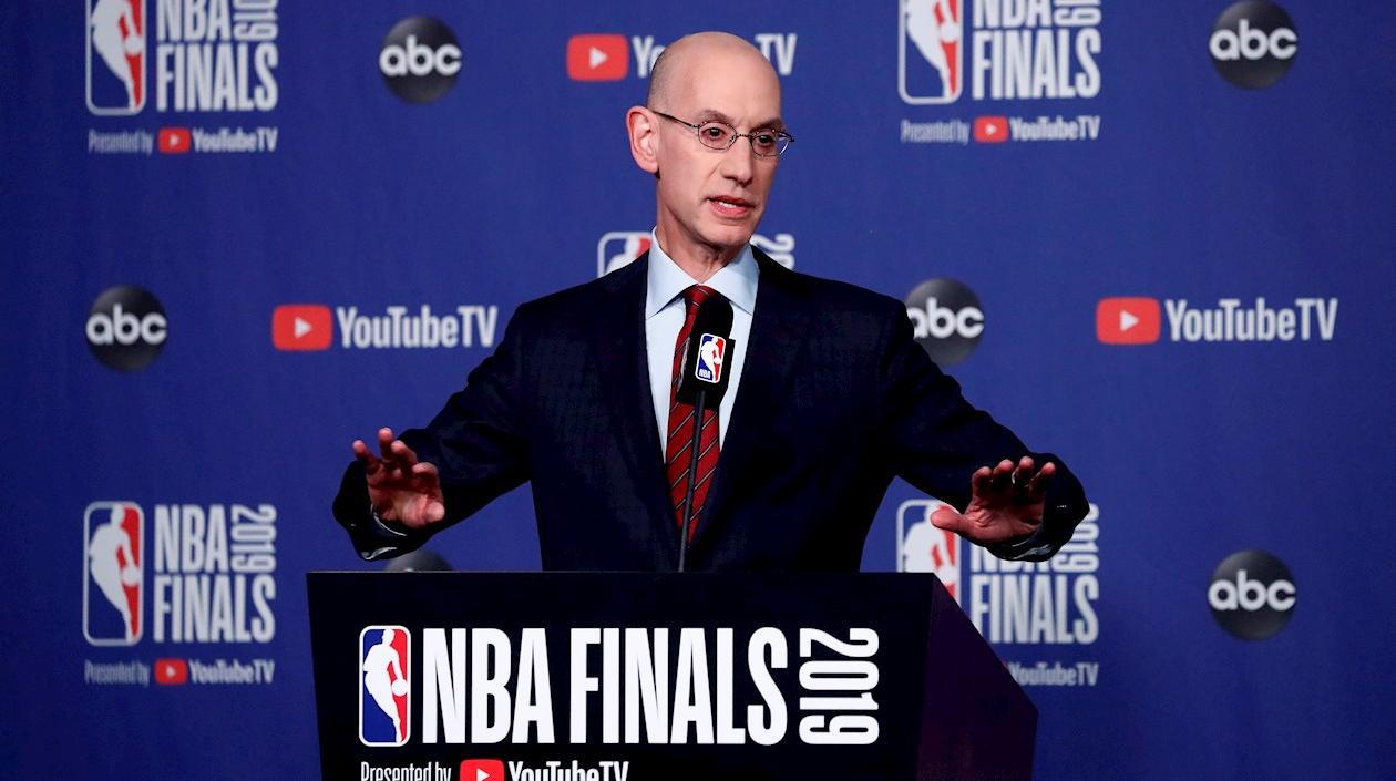 Adam Silver, comisionado de la NBA. 