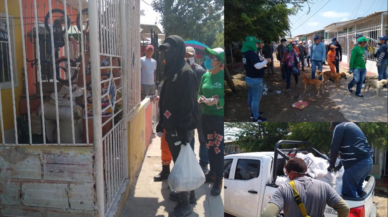 La ayuda humanitaria para el aislamiento llegó a esta casa en el suroriente de Barranquilla.