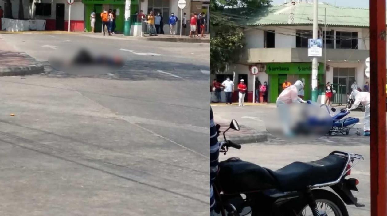 Imágenes del simulacro.