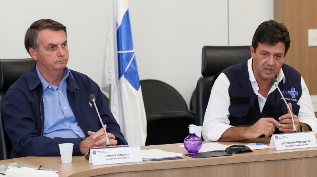 Jair Bolsonaro y Luiz Henrique Mandetta.