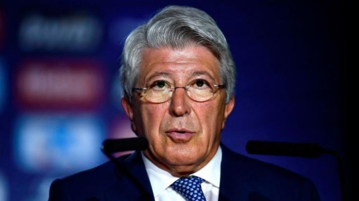 Enrique Cerezo, presidente del Atlético de Madrid.