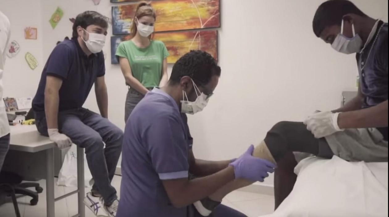 Jaime Pumarejo, Silvana Puello y José Ángel.