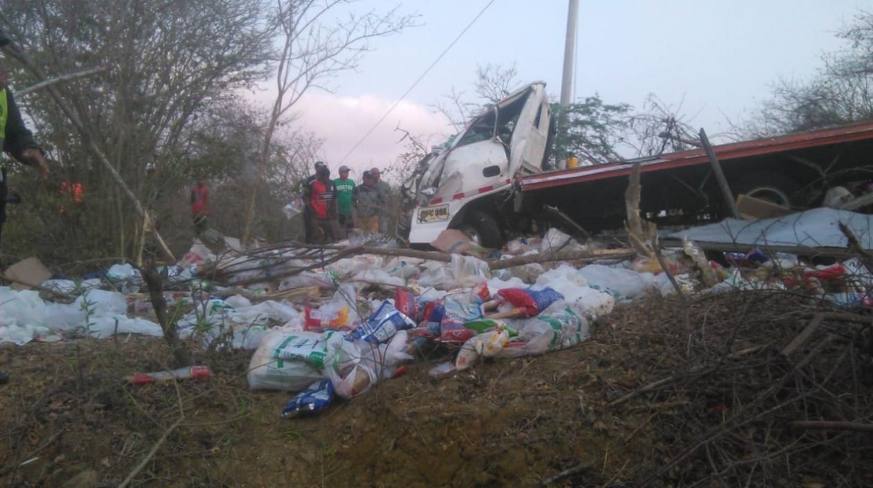 Lugar donde ocurrió el accidente.