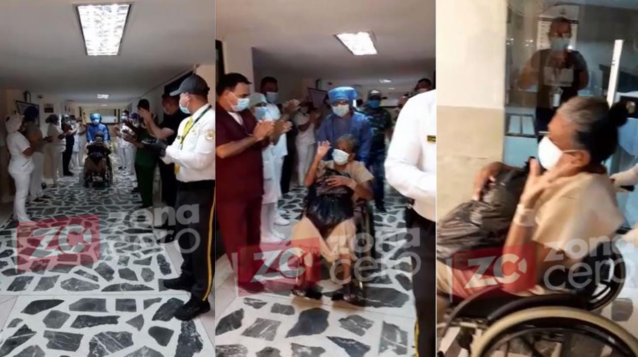 La adulta mayor que le ganó la batalla al coronavirus