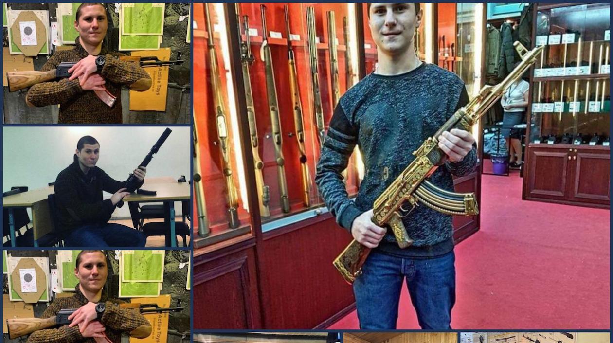 Kamal mostrando armas de largo alcance en su perfil de Facebook.