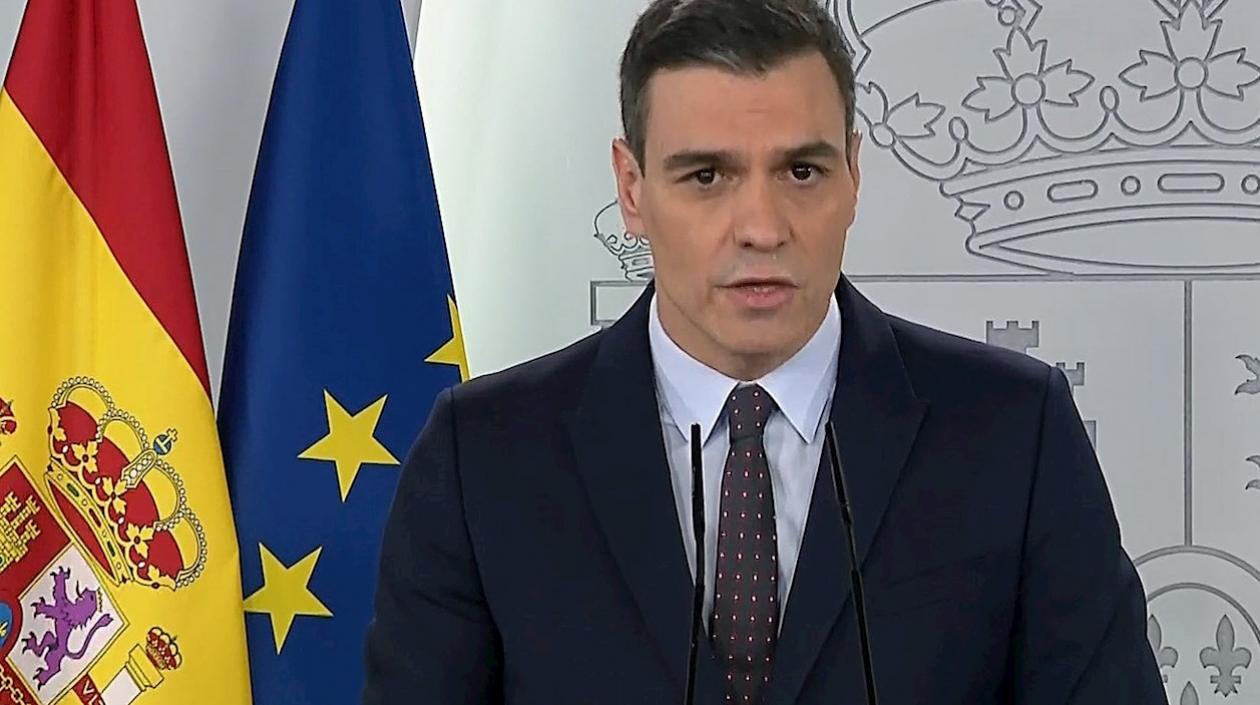 Pedro Sánchez,  jefe del Ejecutivo español.