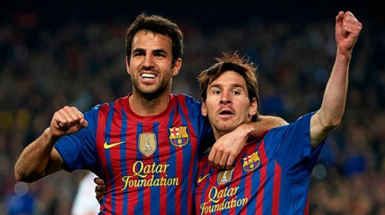 Cesc Fábregas y Lionel Messi.