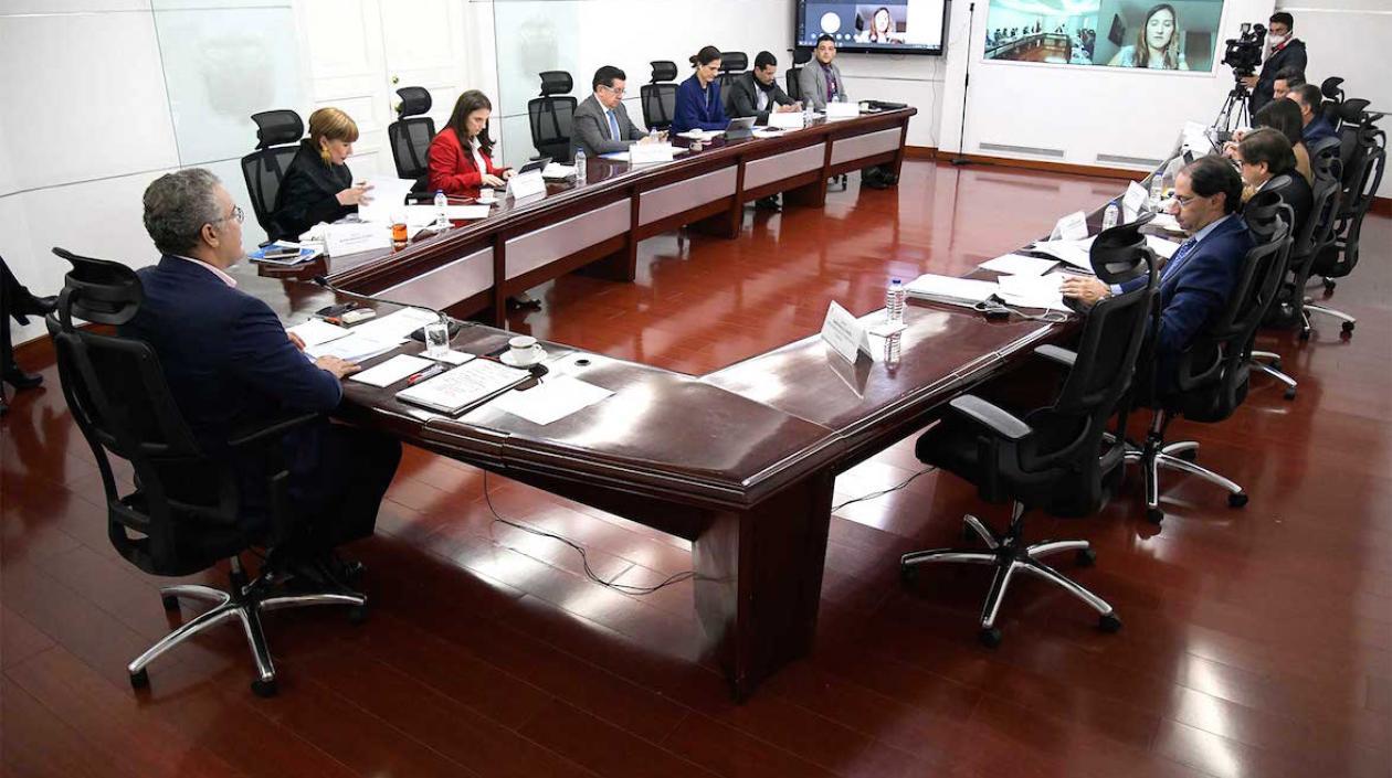 El Presidente Iván Duque con el equipo ministerial.